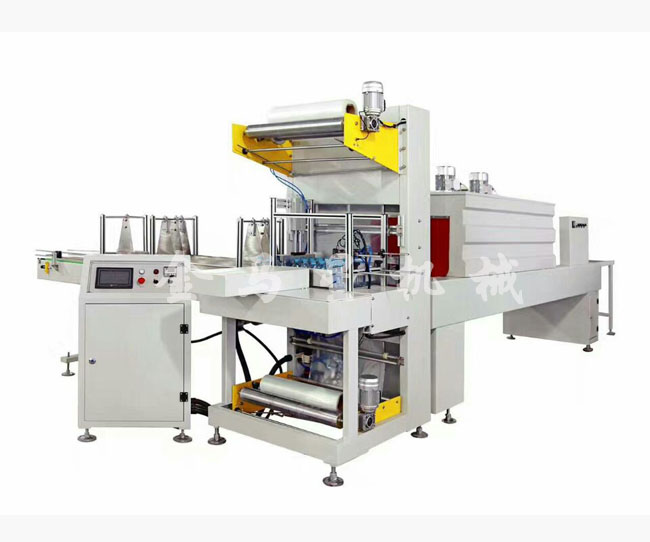 全自動(dòng)飲料、飲用水PE膜包機(jī)、包裝機(jī)